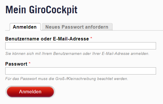 Login GiroPay